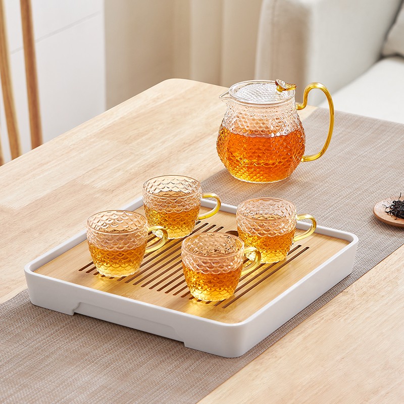 龍鱗茶具套裝(一壺四杯)